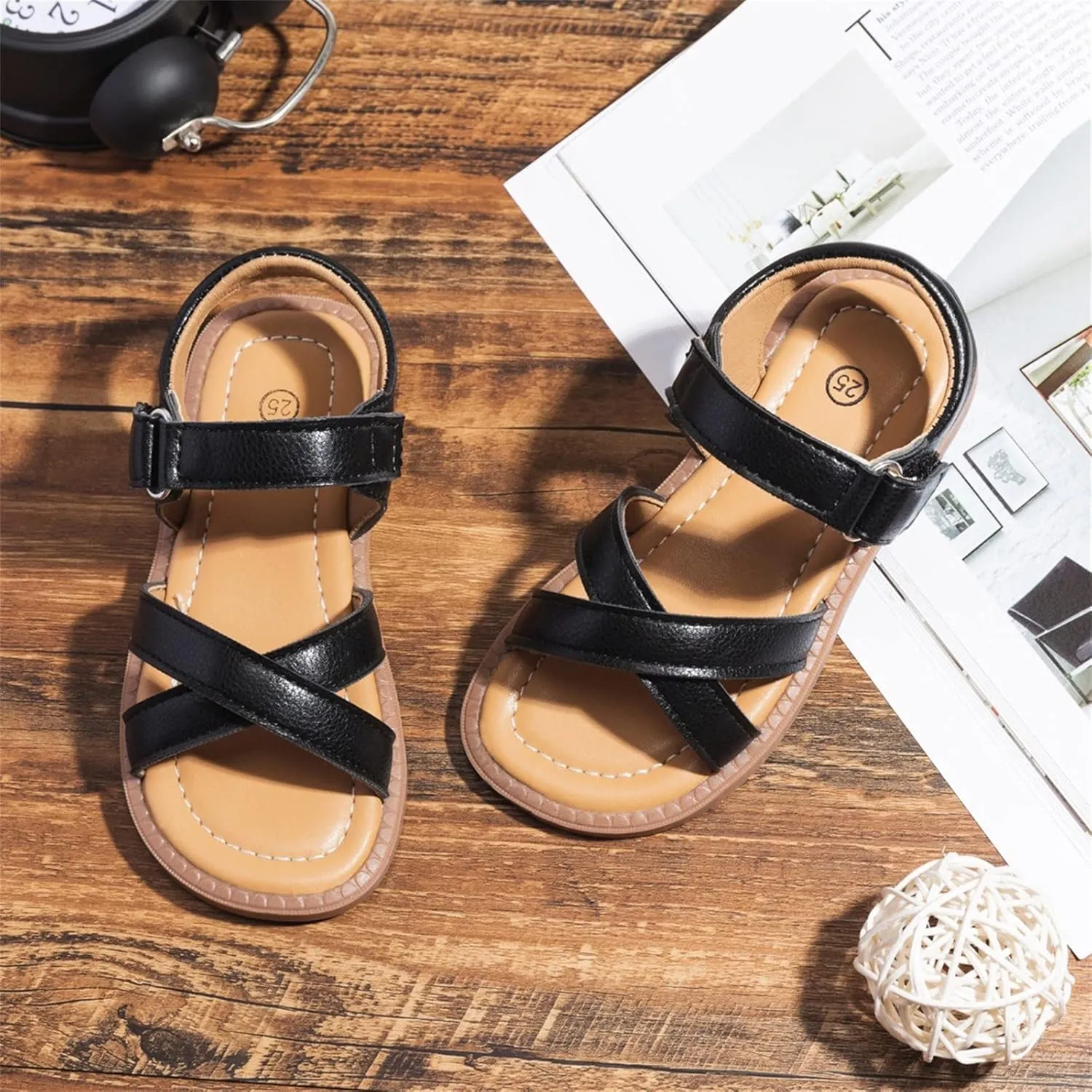 Children Shoes Fashion Comfortable Soft Sole Sandals Beach Outdoor Flat Casual Sandals Kids Girls Size 13