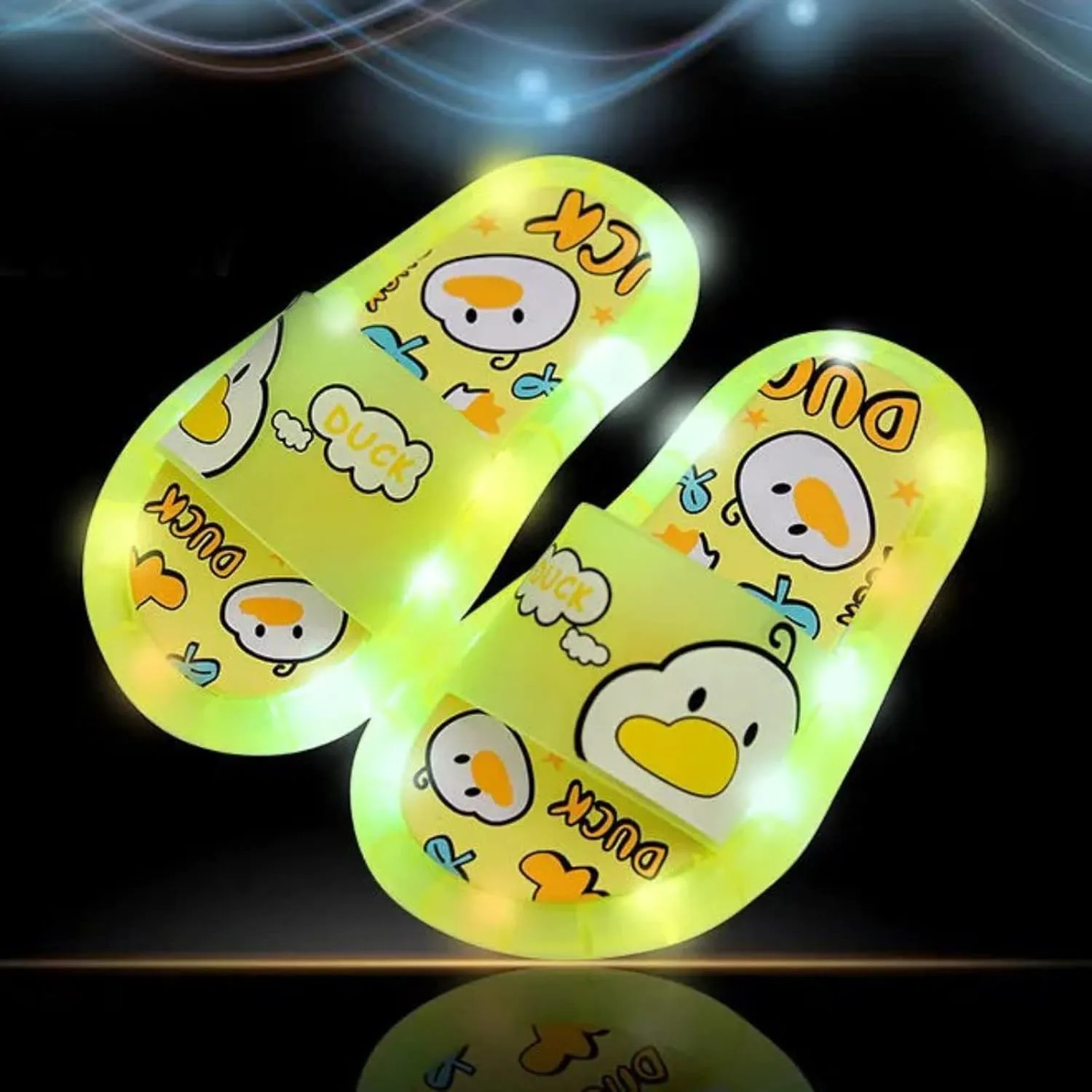 Children Slippers Summer Flashing Lights Cute Baby Animal Cartoon Indoor And Outdoor Home Sandals Kids Slippers Girls