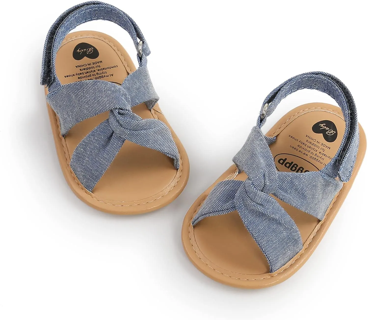 Childrens Flat Wide Sandals Open Toe Adjusted Buckle Strap Shoes Baby Boys Girls Kids Summer Cork Footbed Sandals