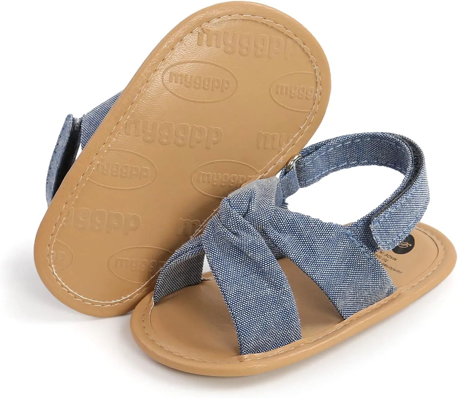 Childrens Flat Wide Sandals Open Toe Adjusted Buckle Strap Shoes Baby Boys Girls Kids Summer Cork Footbed Sandals