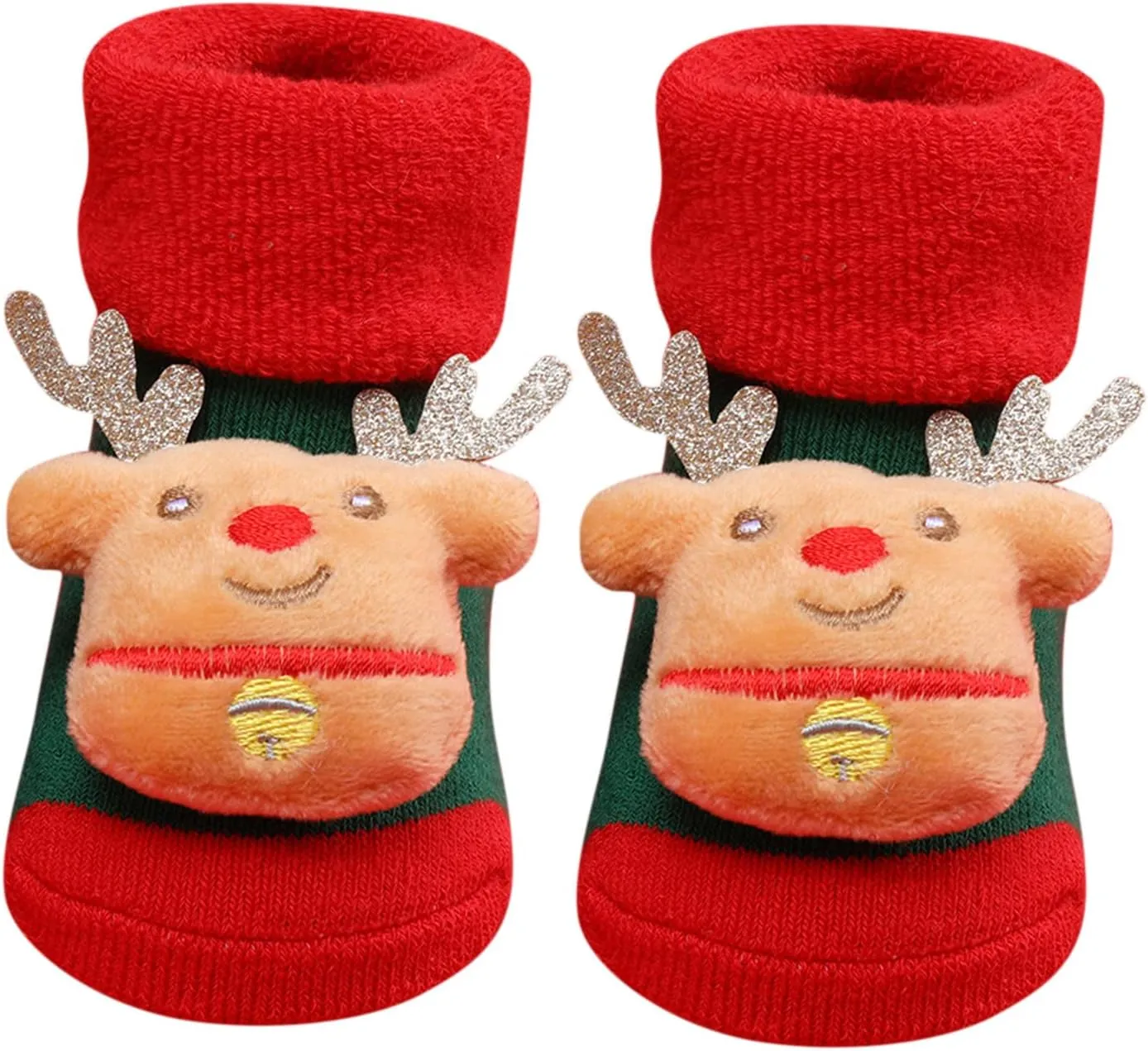 Christmas Baby Socks Toddler Boys Girls Children's Socks Soft Sole Non Slip Toddler Shoes Socks Preemie Socks