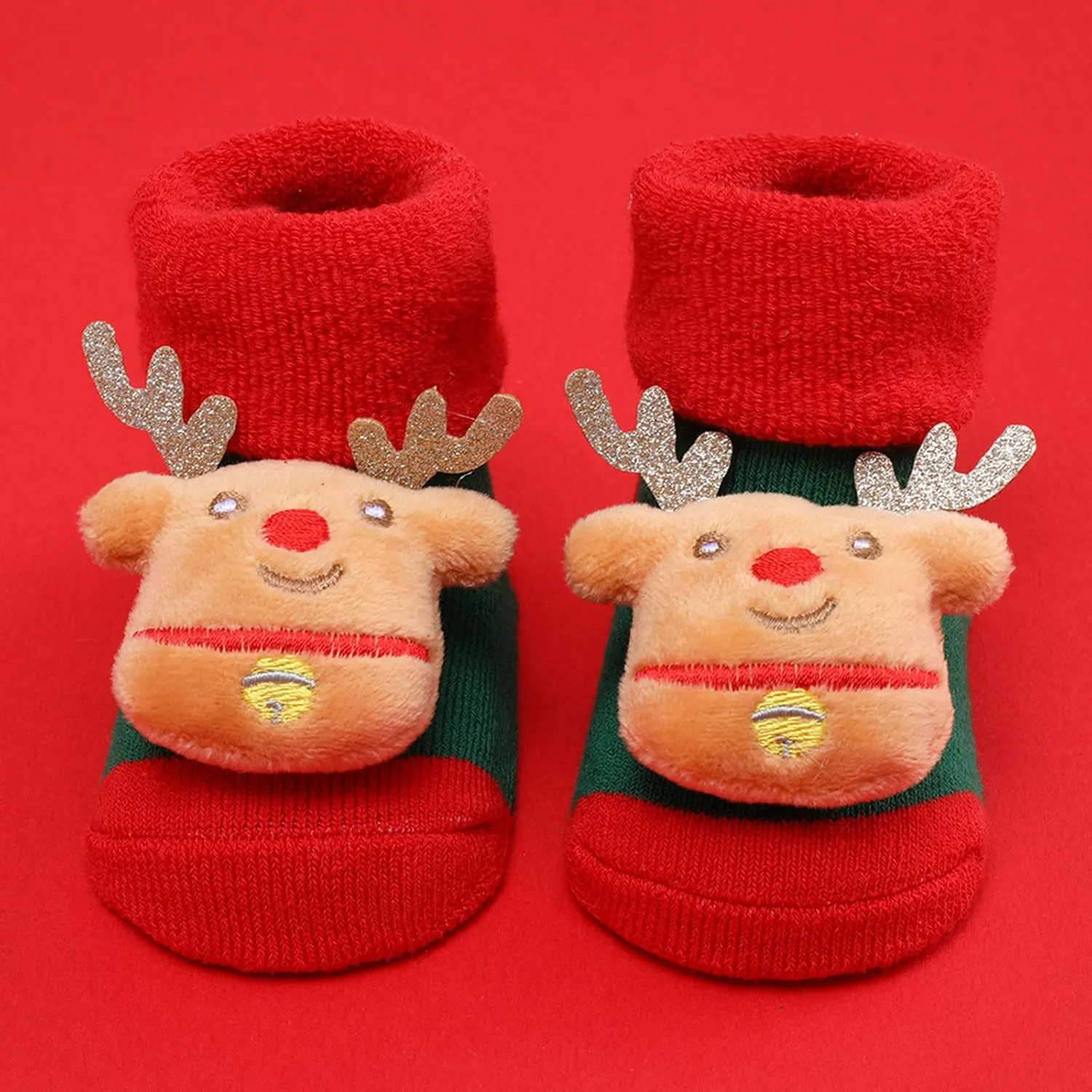 Christmas Baby Socks Toddler Boys Girls Children's Socks Soft Sole Non Slip Toddler Shoes Socks Preemie Socks