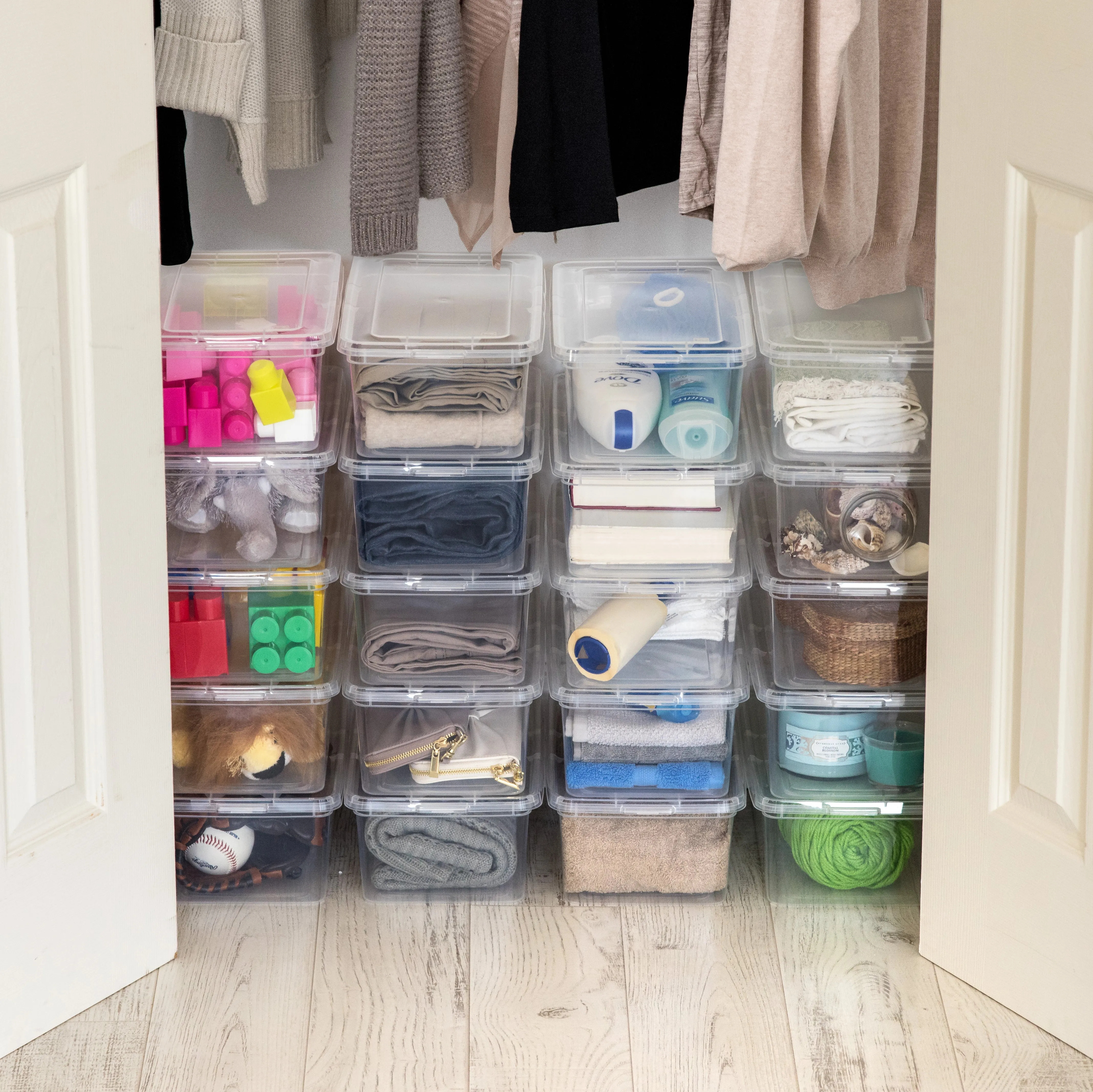 Clear Storage Box - 5 QT - 20 Pack