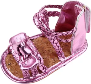 Closed Toe Sandals for Girls Walking Summer Boys Soft Non-Slip Baby Bow Sole Girls Rubber Sandals Shoes Flat Baby Shoes