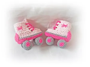 Crochet Baby Roller Shoes, Newborn Sport Shoes, Baby Shower Gift, Baby Booties (0-3 months)