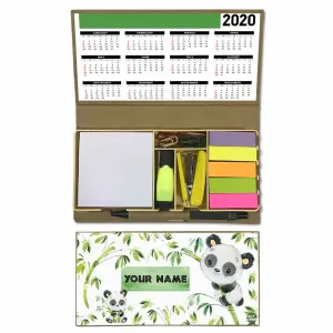 Customised Stationary Kit Desk Organizer for Study Table- Cute Panda