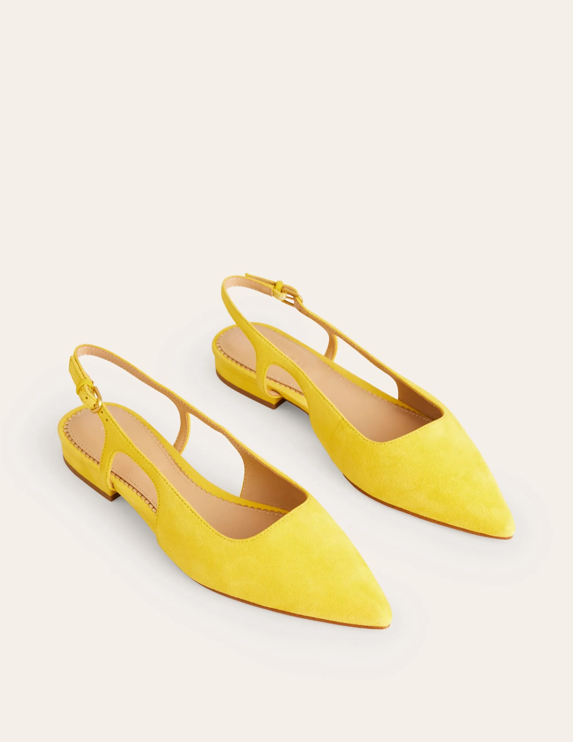 Cut Out Slingback Flat-Maximillion Yellow