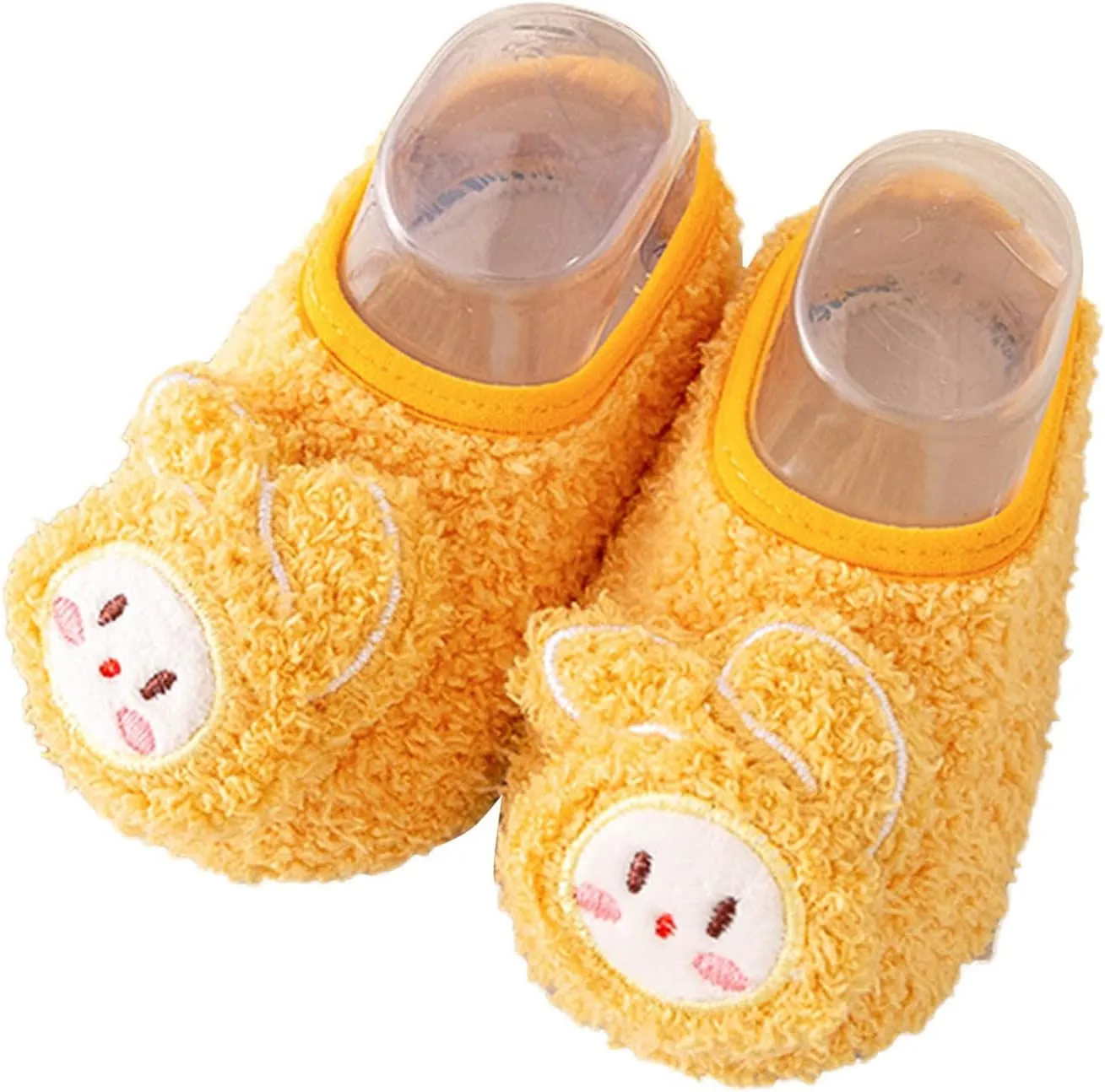 EnJoCho Kids Sandals Infant Toddler Shoes Boys Girls Baby Shoes Soft Sole Slip On Shoes Animal Decorate (Yellow, 6-12 Months)