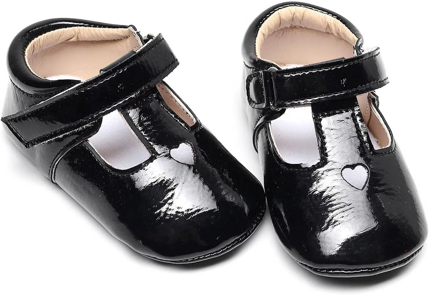 EnJoCho Sport Shoes for Baby Infant Toddler Shoes Soft Sole Non Slip Toddler Floor Shoes Love Breathable Sandals for 0-3Years (Black, 15Months)