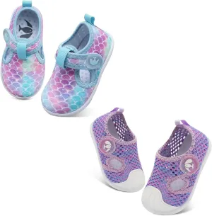 FEETCITY Boys Girls Shoes Baby Water Shoes Beach Quick Dry Swim Barefoot Aqua Socks Outdoor Athletic Pool Shoe 12-18 Months Infant