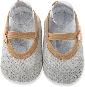 FGSS First-Walking Slippers for Toddler, Lightweight Non-Skid Sole Indoor Sock Shoes Soft Crib Moccasins for Baby Boys Girls Infant