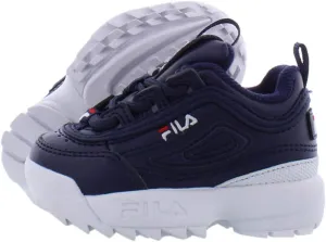 Fila Disrupter II I Boys InfantToddler Sneaker M US Toddler NavyWhiteRed