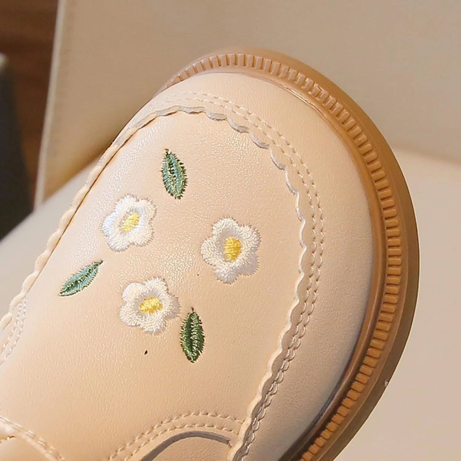 Flower Embroidery Baby Girls Ankle Boots Soft Sole Western Cowboy Booties Comfy Fleece Warm Pre-Walkers Shoes