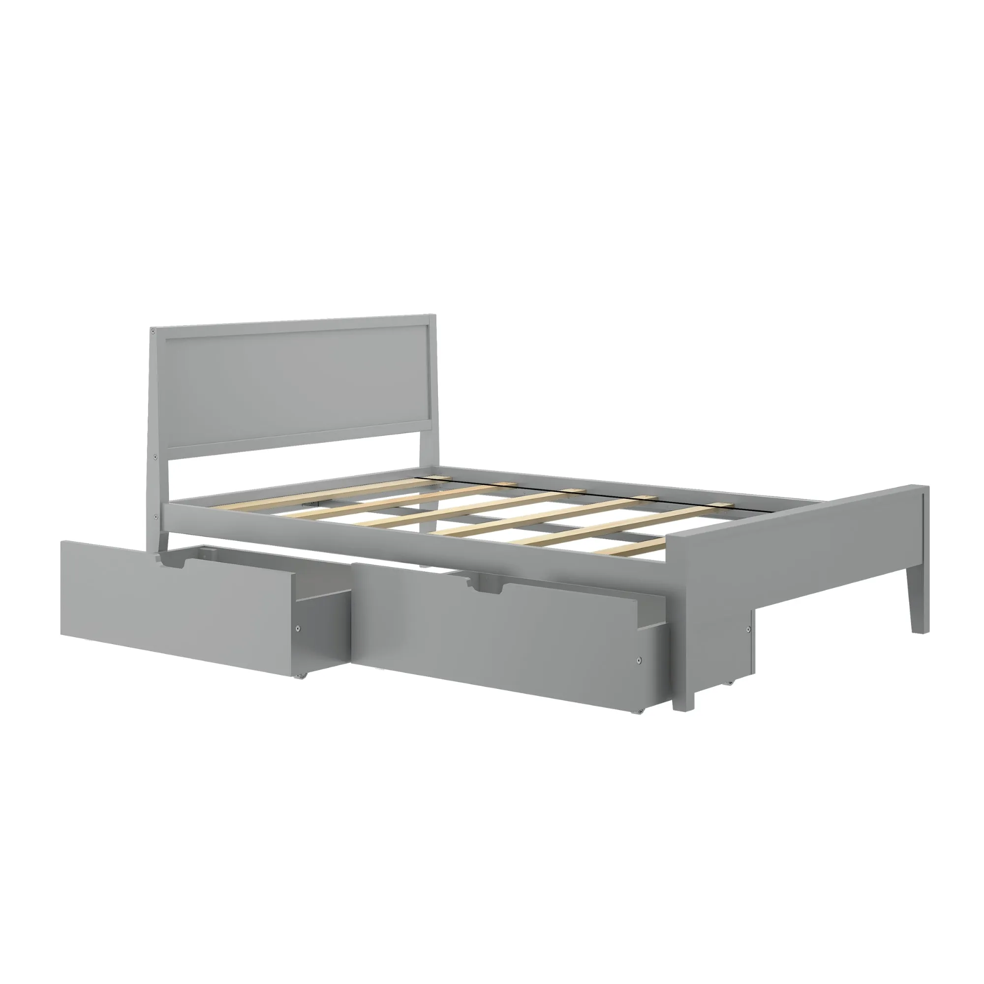 Full Panel Bed With Storage Drawers