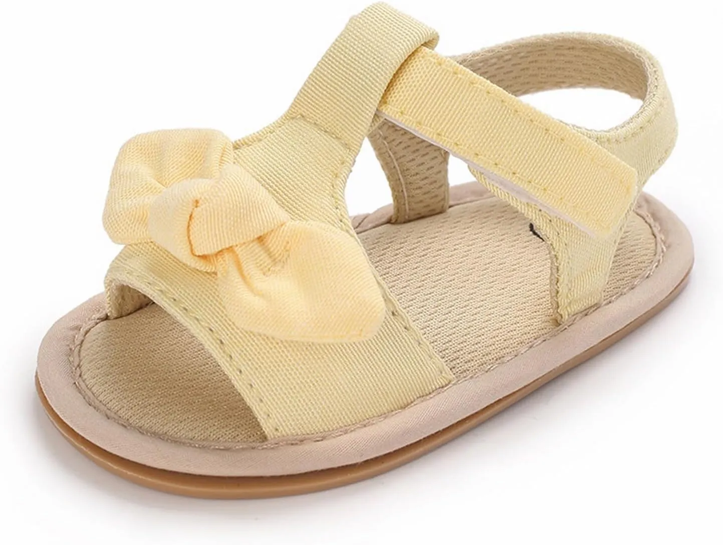 girl sandal size 2 Ruffle Bowknot Premium Soft Sole Anti Slip Open Toe Breathable Summer Outdoor Flat Shoes For Summer