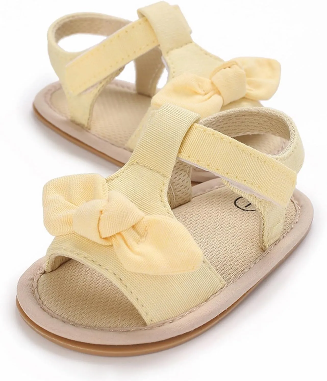 girl sandal size 2 Ruffle Bowknot Premium Soft Sole Anti Slip Open Toe Breathable Summer Outdoor Flat Shoes For Summer