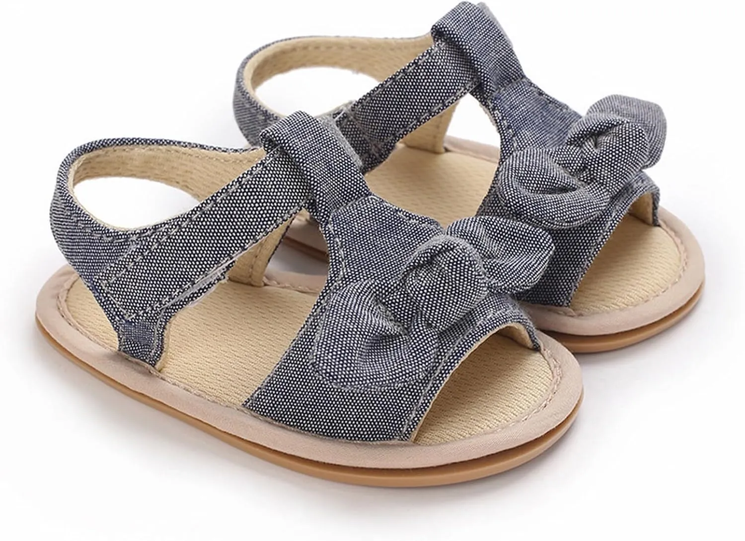 girl sandal size 2 Ruffle Bowknot Premium Soft Sole Anti Slip Open Toe Breathable Summer Outdoor Flat Shoes For Summer