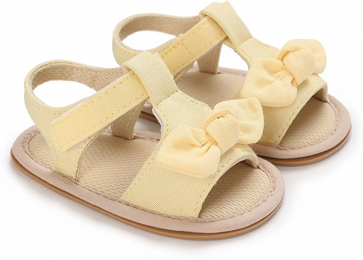 girl sandal size 2 Ruffle Bowknot Premium Soft Sole Anti Slip Open Toe Breathable Summer Outdoor Flat Shoes For Summer