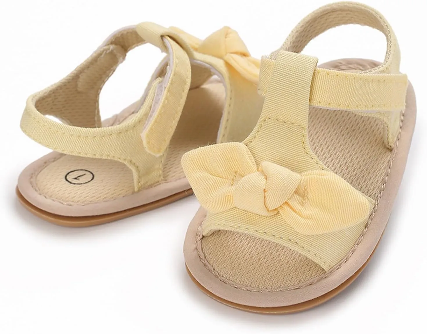 girl sandal size 2 Ruffle Bowknot Premium Soft Sole Anti Slip Open Toe Breathable Summer Outdoor Flat Shoes For Summer