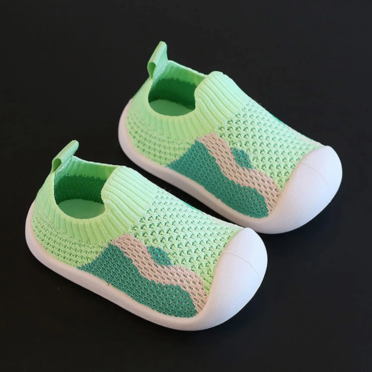 Girls Boys Kids Leisure Shoes Mesh Soft Bottom Breathable Slip On Sport Shoes Socks Shoes Size 6 Wide Toddler Shoes