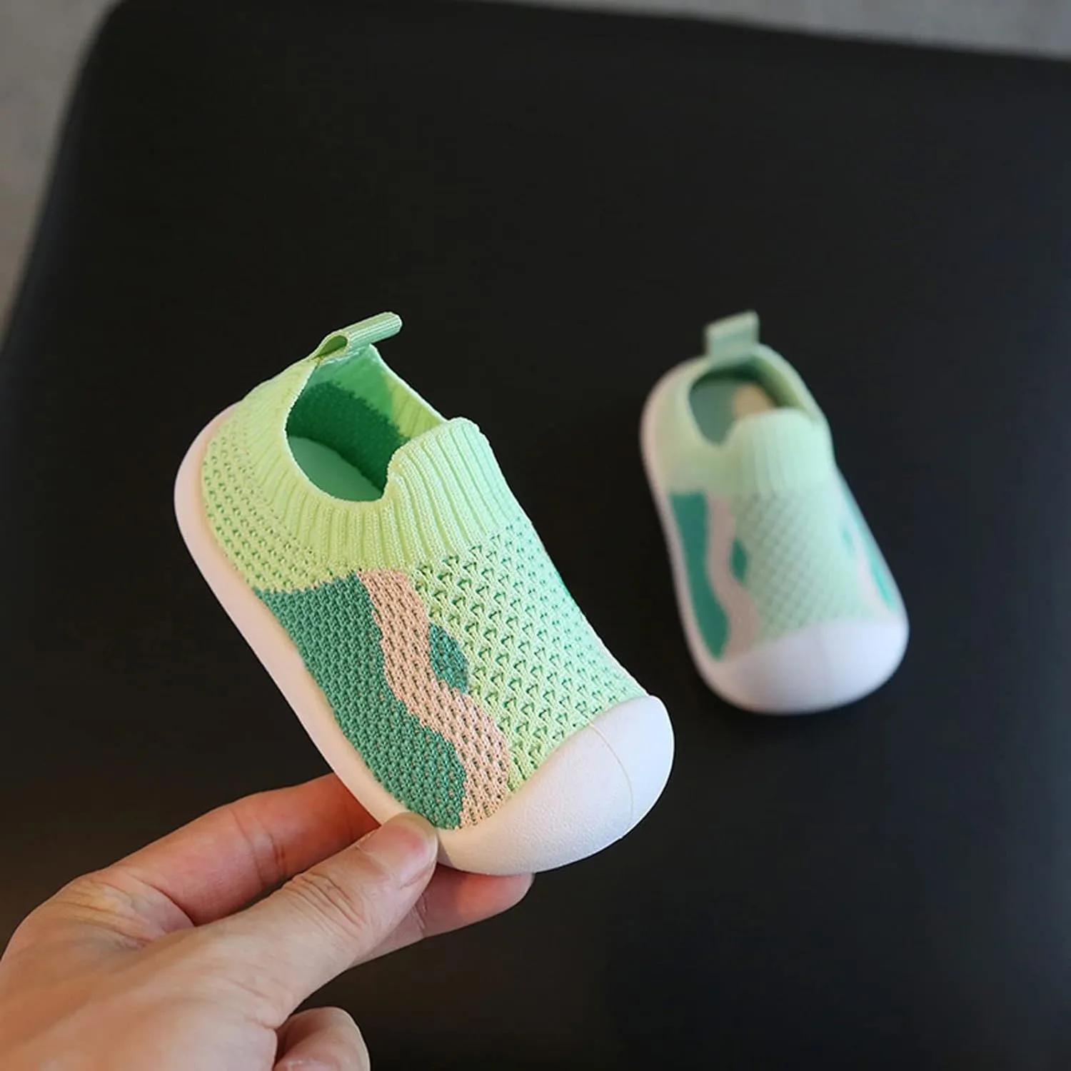 Girls Boys Kids Leisure Shoes Mesh Soft Bottom Breathable Slip On Sport Shoes Socks Shoes Size 6 Wide Toddler Shoes