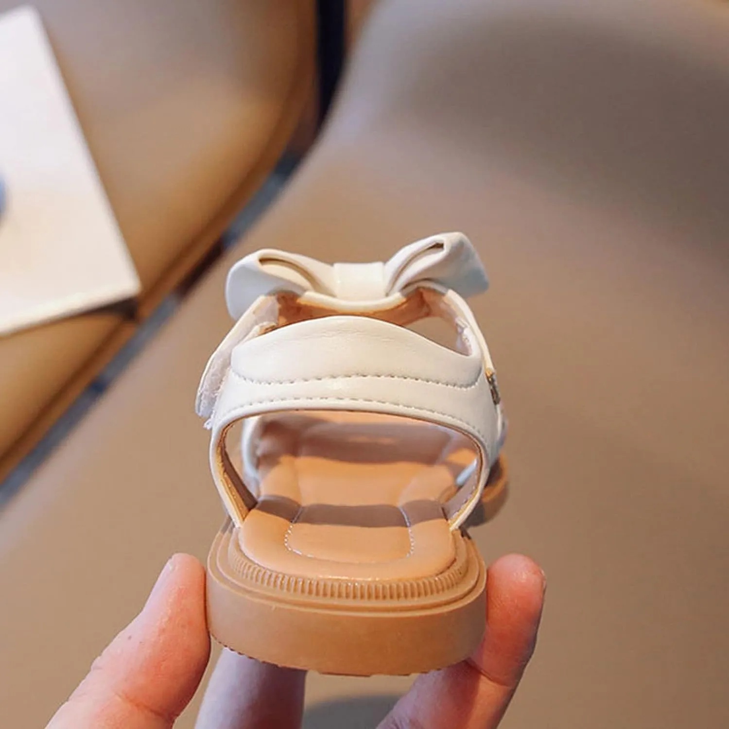 Girls' Sandals Summer Baby Girls' Princess Shoes Soft Sole Embroidered Children's Roman Shoes Slide Lids