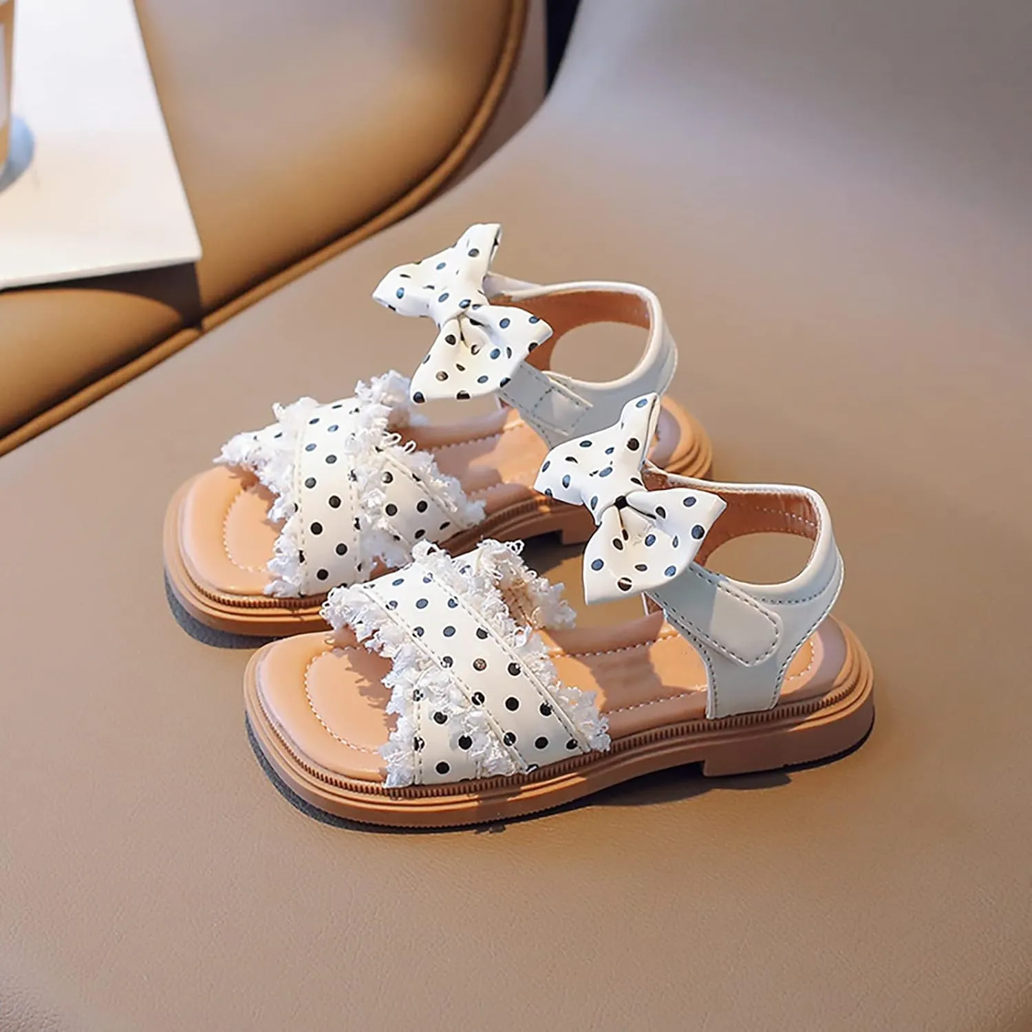 Girls' Sandals Summer Korean Edition Children's Shoes Girls' Bow Soft Sole Princess Shoes Baby Shoes Kids Cleats