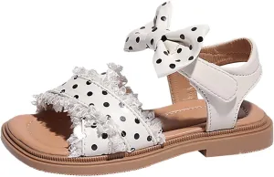 Girls' Sandals Summer Korean Edition Children's Shoes Girls' Bow Soft Sole Princess Shoes Baby Shoes Kids Cleats