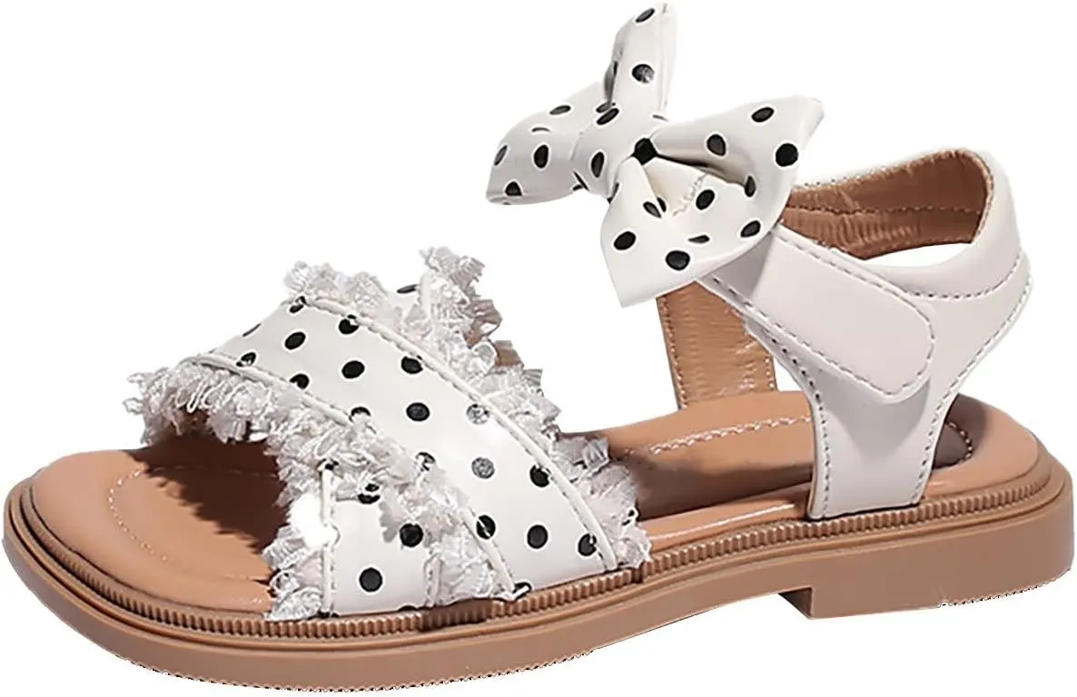 Girls' Sandals Summer Korean Edition Children's Shoes Girls' Bow Soft Sole Princess Shoes Baby Shoes Kids Cleats