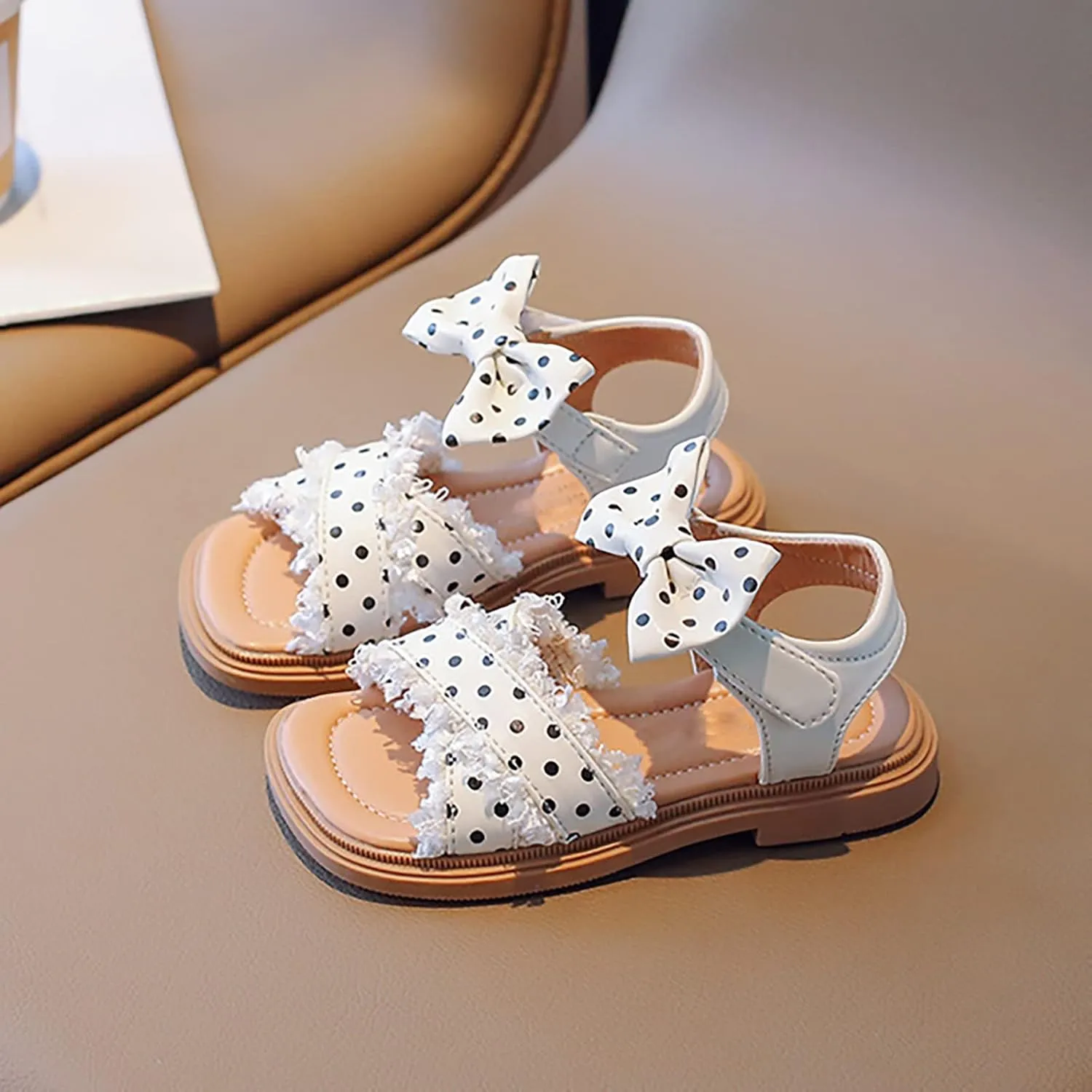 Girls' Sandals Summer Korean Edition Children's Shoes Girls' Bow Soft Sole Princess Shoes Baby Shoes Kids Cleats