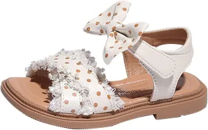 Girls' Sandals Summer Korean Edition Children's Shoes Girls' Bow Soft Sole Princess Shoes Baby Shoes Kids Cleats