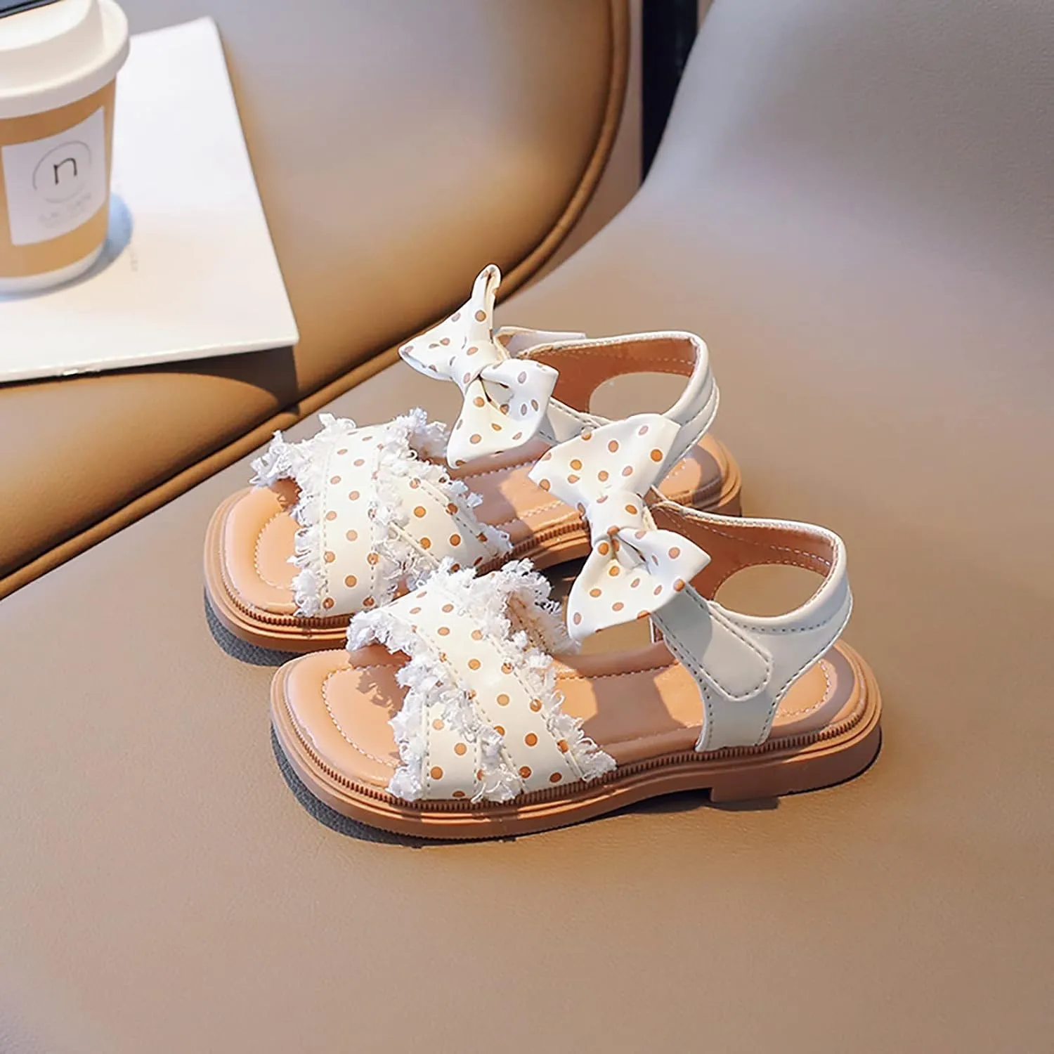 Girls' Sandals Summer Korean Edition Children's Shoes Girls' Bow Soft Sole Princess Shoes Baby Shoes Kids Cleats