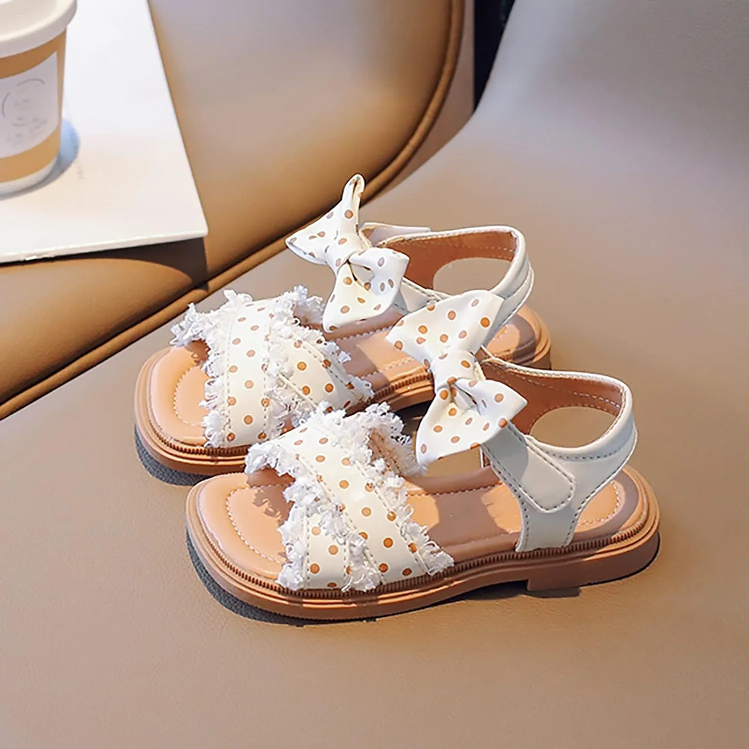 Girls' Sandals Summer Korean Edition Children's Shoes Girls' Bow Soft Sole Princess Shoes Baby Shoes Kids Cleats