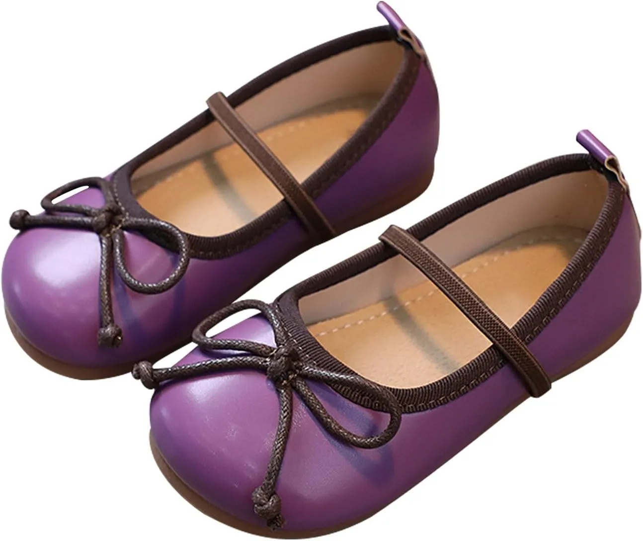 Girls Shoes Children Shoes Non Slip Soft Sole Leather Shoes Bowknot Single Shoes Girls Toddler Sandals