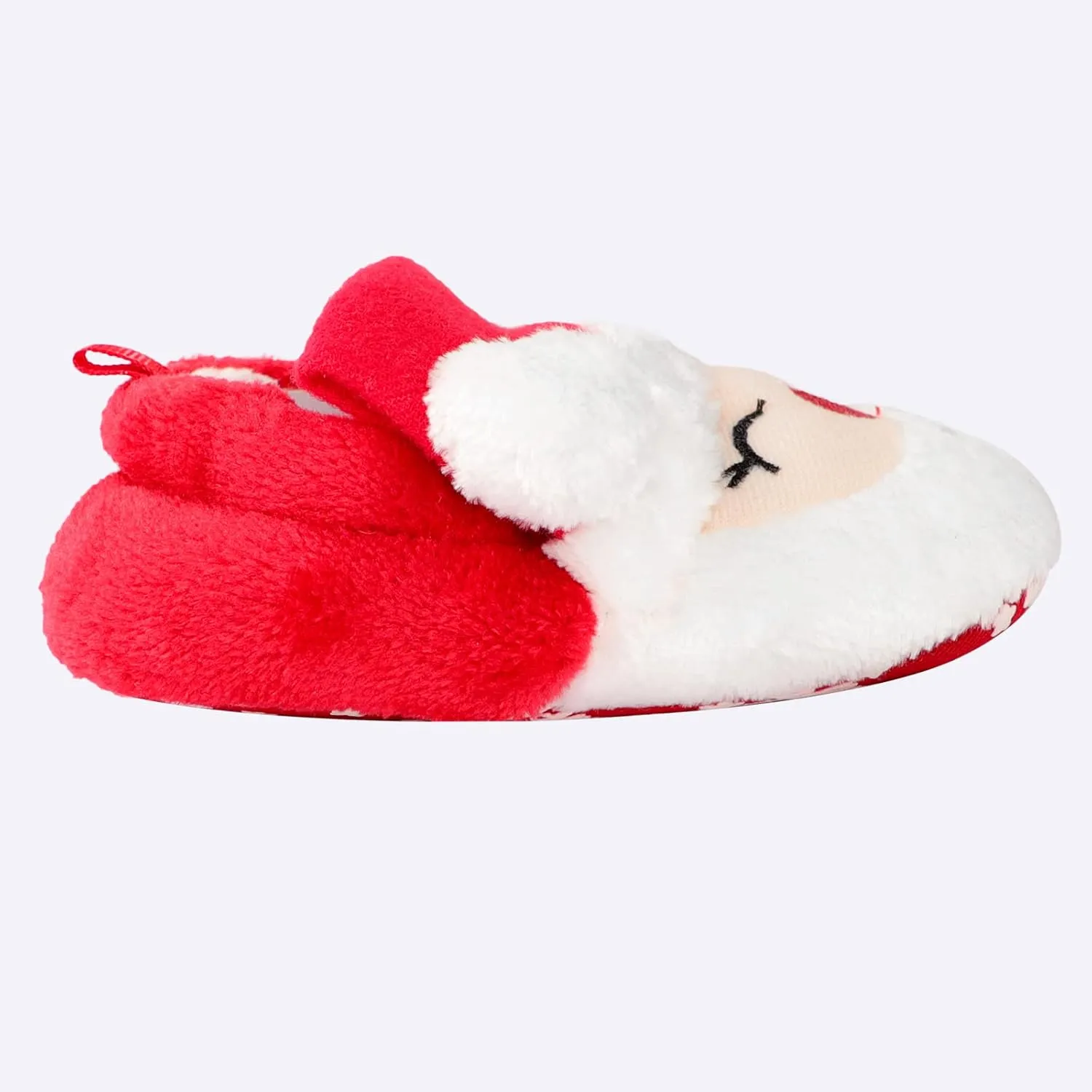 GREUS Baby Girl Boy Walking Shoes, Christmas Baby Shoes Infant Christmas Outfit Santa Newborn Slippers Socks Kids Winter House Shoes Cute Baby Booties Plush Toddler Soft Sole Shoes 6-12 Months Size 5