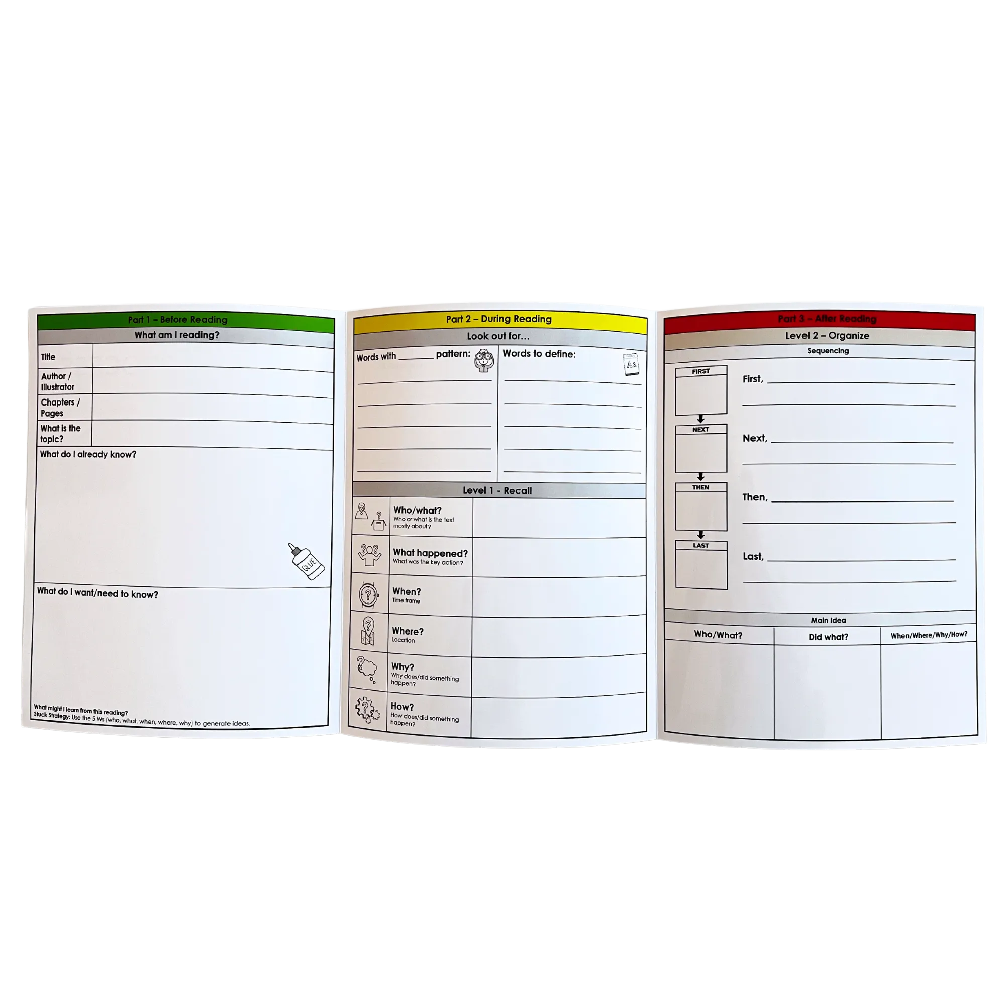 Guided Comprehension Folders (Multi-Pack of 5)