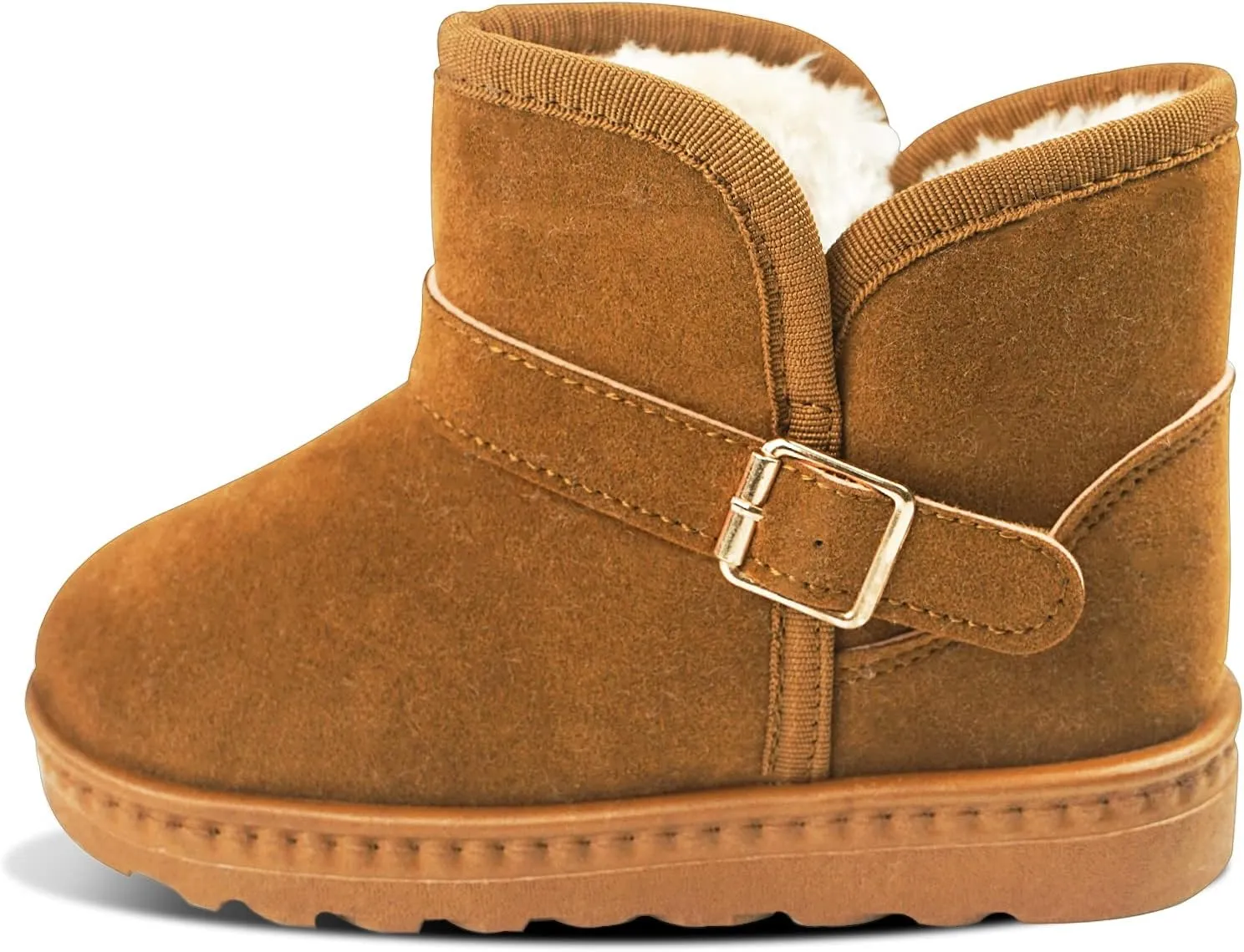 Happy Cherry Baby Boys Girls Snow Boots Soft Sole Anti-Slip Warm Crib Shoes Toddler Prewalker