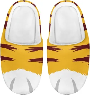 Howilath Boys Girls Warm Slippers Animals Print Kids Winter Indoor Household Shoes