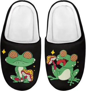 Howilath Boys Girls Warm Slippers Animals Print Kids Winter Indoor Household Shoes