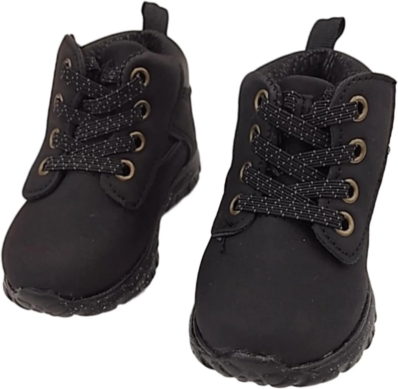 Infant Baby Boys Black Lightweight Slip-On Boots Booties Baby Kids Shoes