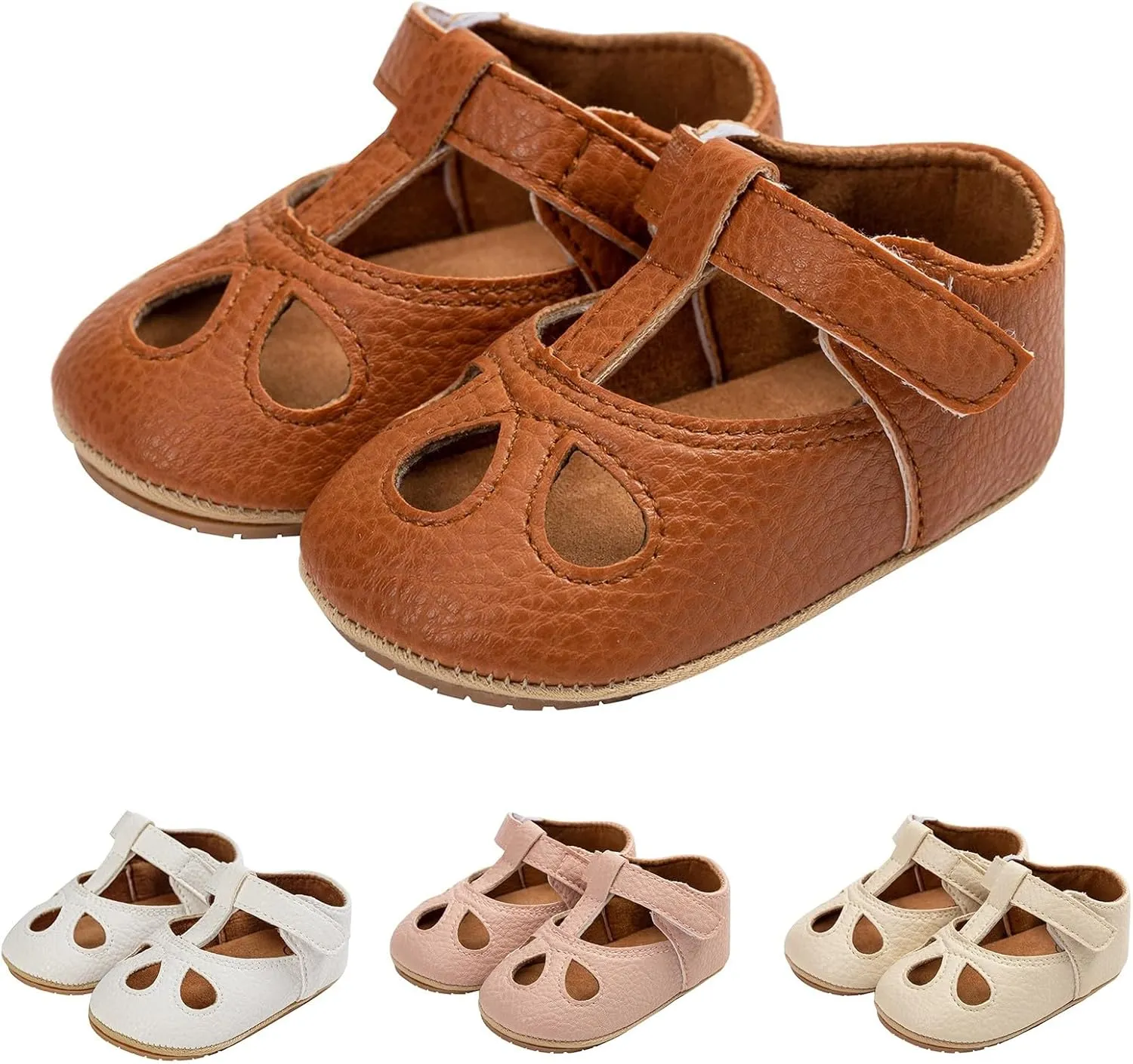 Infant Baby Girls Sandals Summer Lightweight Beach Soft Rubber Sole Toddler First Walking Shoes