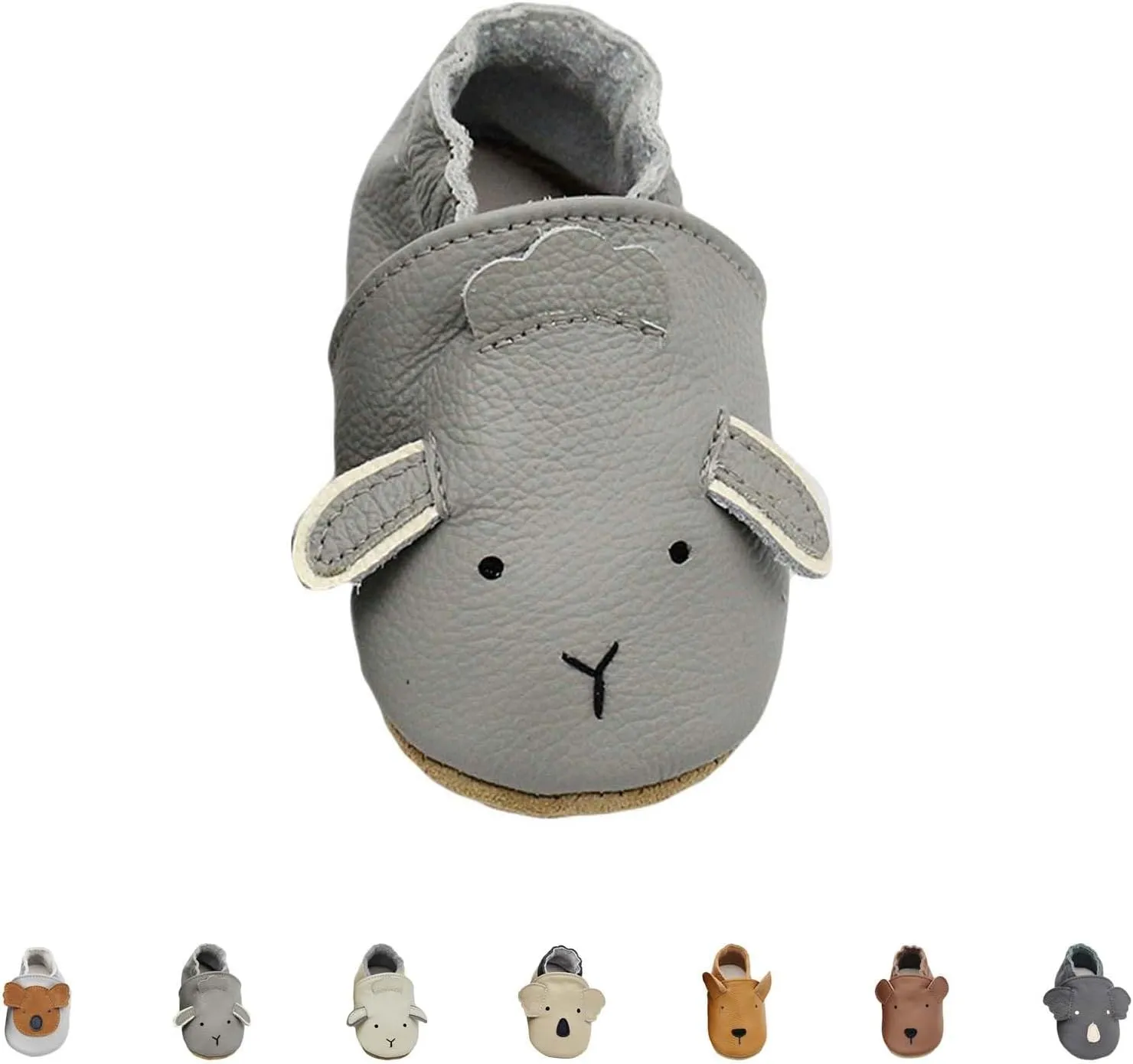 Infant Baby Soft Sole PU Leather Prewalker Shoes Infant Toddler Cute artoon Animal Slip-on Shoes Casual Slippers