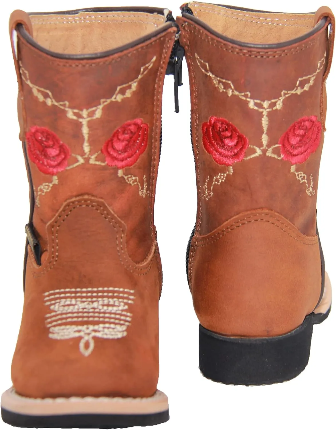 Infant Toddler Girls Western Boots Floral Sunflower Embroidered Cowgirl Cowboy Boot
