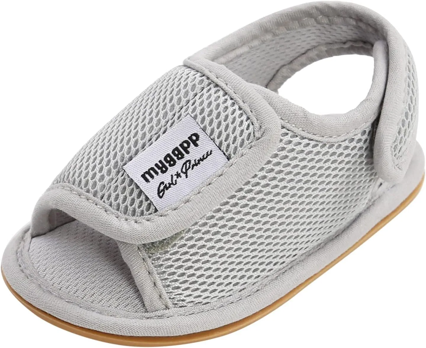 Infant Toddler Kids Cotton Shoes Flat Rubber Sole Mesh Breathable Non-Slip Indoor Sandals