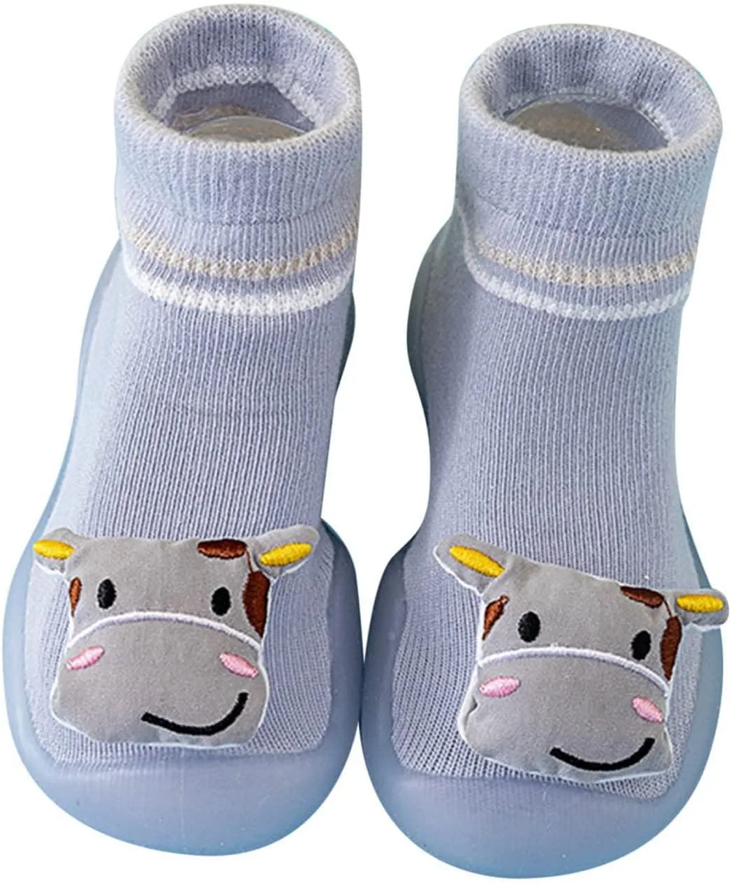 Infant Toddler Shoes Cute Animal Cartoon Socks Shoes Toddler Floor Shoes Sprinkles Women Shoes (Blue, 6-12Months)