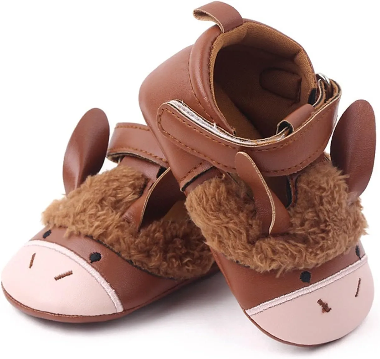 Infant Toddler Shoes Soft Sole Cartoon Animals Hook Loop Casual Shoes Princess Shoes Toddler Shoes Size One Baby Girl