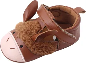 Infant Toddler Shoes Soft Sole Cartoon Animals Hook Loop Casual Shoes Princess Shoes Toddler Shoes Size One Baby Girl