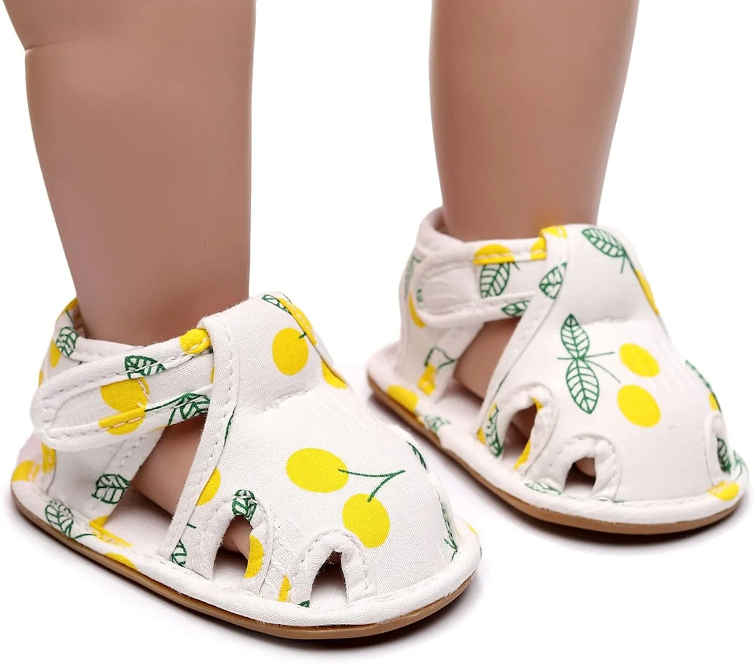 Infant Toddler Shoes Soft Sole Non Slip Toddler Floor Shoes Fruit Cherry Print Sandals Water Shoes for Big Boys