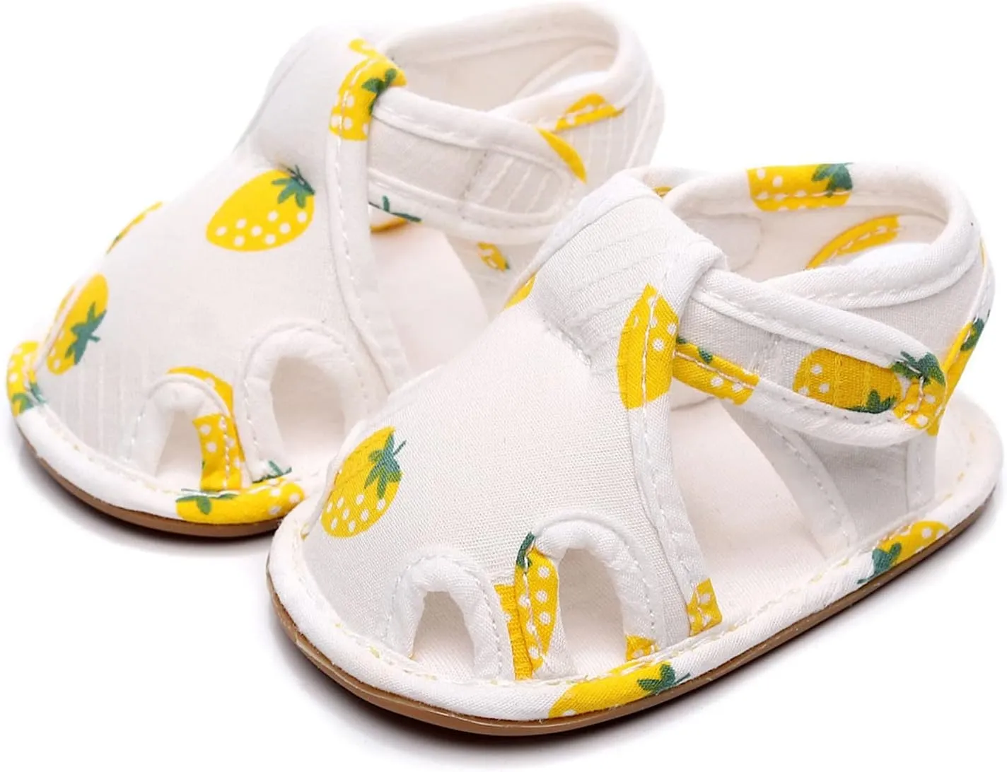 Infant Toddler Shoes Soft Sole Non Slip Toddler Floor Shoes Fruit Strawberry Print Sandals Rainbow Flip Flops Kids Boys