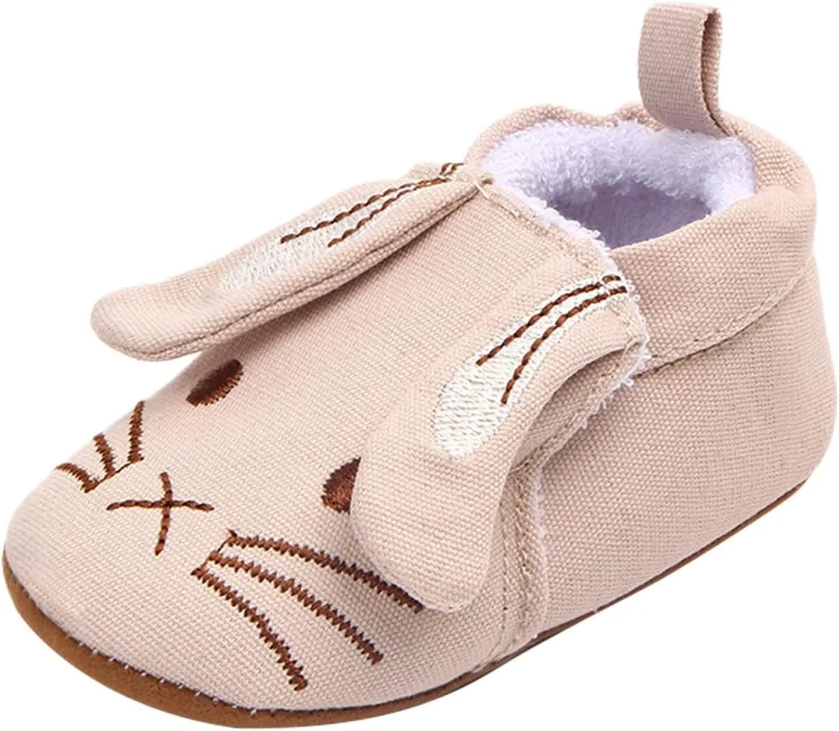 Infant Toddler Shoes Soft Sole Toddler Shoes 3D Little Ear Cartoon Embroidery Princess Shoes Beach Shoes for Kids